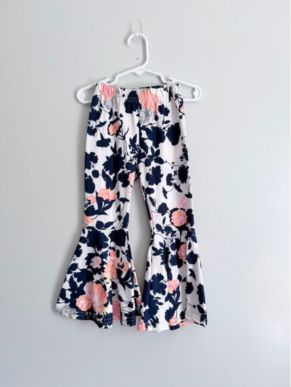Marie Nicole Floral Bell Bottom Pants Girls 3T Boutique Flare